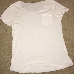 White short sleeve top